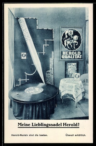 Reklame grammophonnadeln - ak,