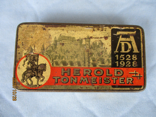 Antike blechdose 25 - antike, ca.25