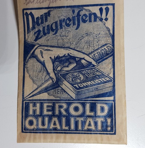 Reklame papiertüte alt herold - alt,