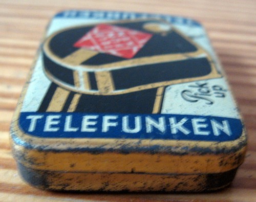 Alte blechdose telefunken - blechdose,