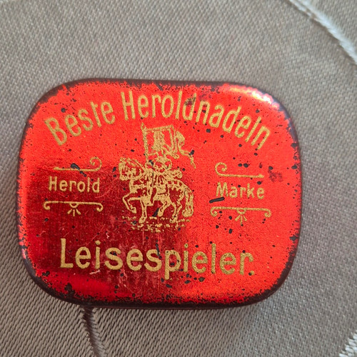 Herold grammophon nadeldose - herold, grammophon-nadeldose